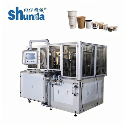 PE / PLA Coated Eco Friendly Tea Cup Paper Cutting Machine