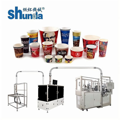 Durable High Speed Paper Cup Machine , Self - Lubrication Paper Cup Forming Machine