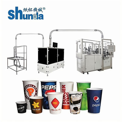 Kwaliteit Witte 2-46oz High Speed Paper Cup Machine Custom Design Volledig Automatisch fabriek