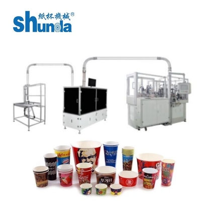 Automatische 4OZ papierbeker koffie papierbeker maken machine SHUNDA SMD-90