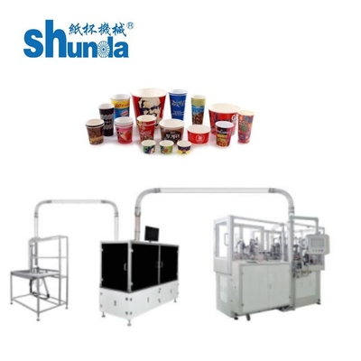 Eenvoudige dubbel PE-gecoate automatische papierbekermachines voor warme / koude drank