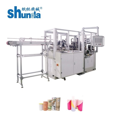 Machine voor het vormen van papierbuizen met warm lucht en systeem