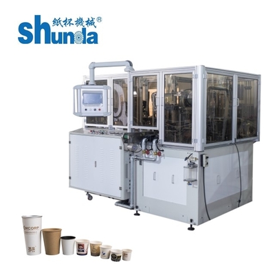 High Speed Digital Control Double Wall Paper Cup Sleeve Making Machine met spoorschakelaars