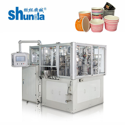 Shunda High Speed Paper Cup Machine voor enkel / dubbel PE papier