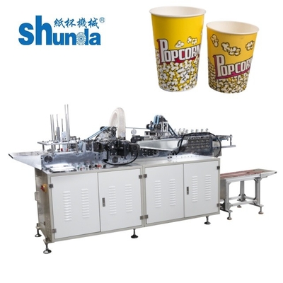 Speciale papierbeker flanger warm smelt lijm + PE film naad afdichting oplossing